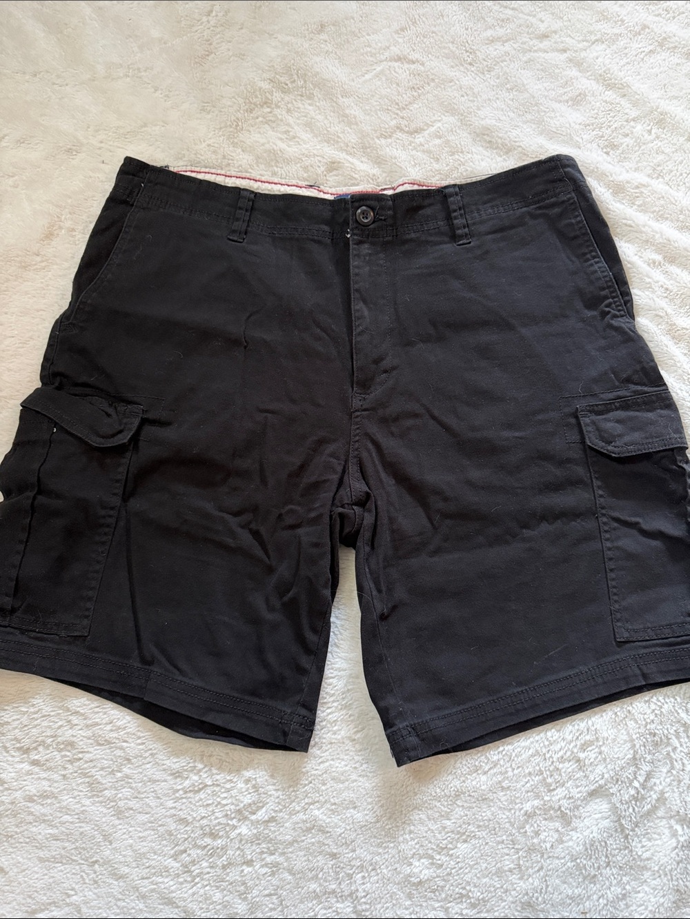 George Black Cargo Shorts with Utility Pockets